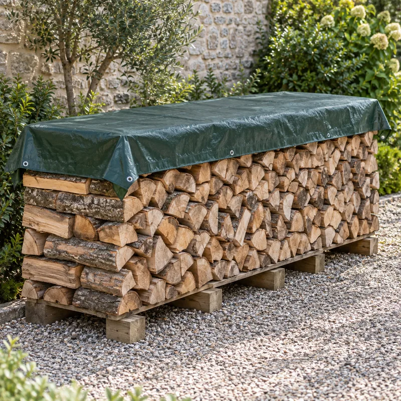 Comment couvrir son bois de chauffage avec une bâche ?