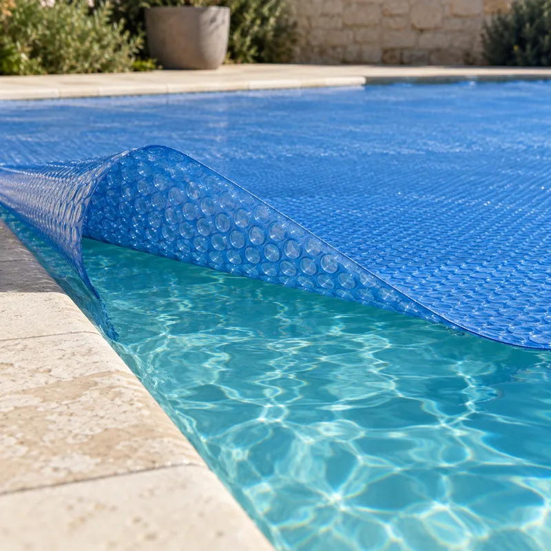 Dans quel sens poser une bâche à bulles de piscine ?