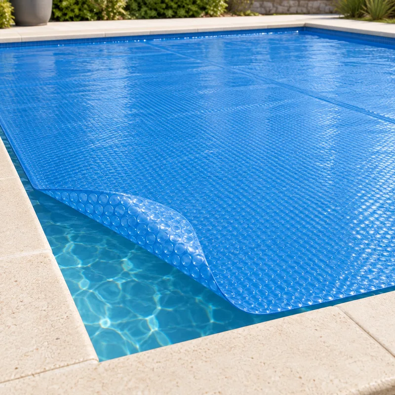 Bâche à bulles de piscine
