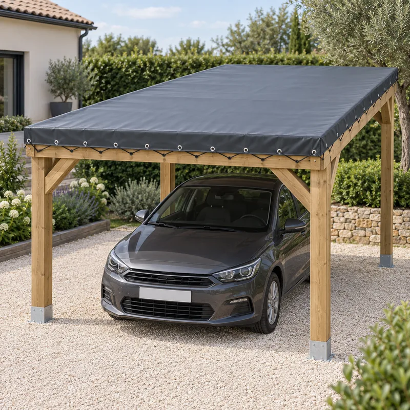 Bâche de carport sur mesure