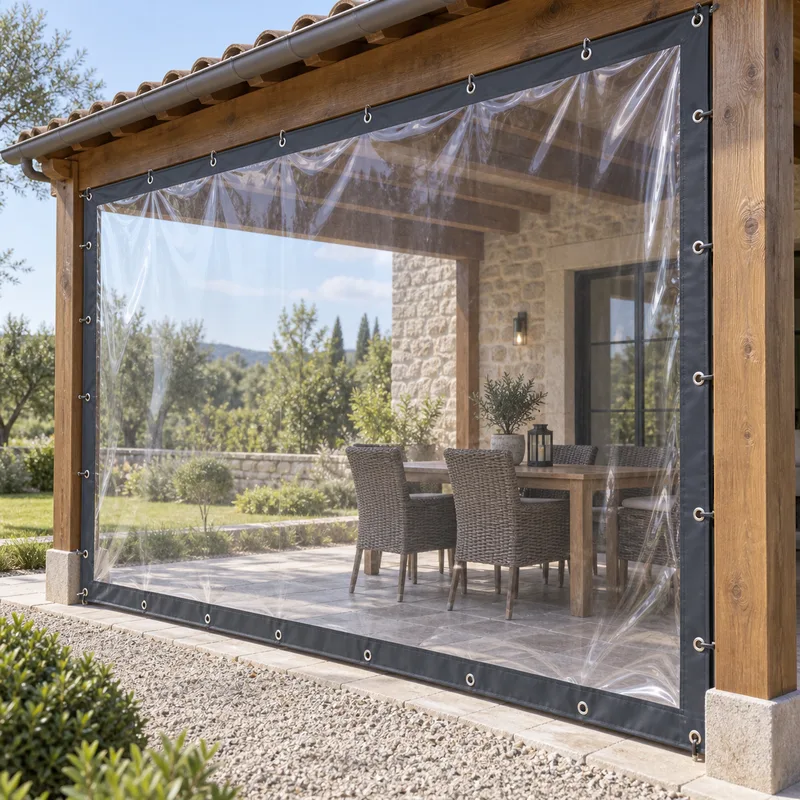 Bâche de fermeture de terrasse sur mesure